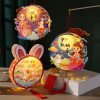New Mid-Autumn Festival lantern diy children's handmade materials rabbit lantern wholesale kindergarten portable pendulum 
stall small gifts