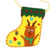 Christmas socks DIY children's handmade non-woven educational toys kindergarten creative decoration Christmas gifts