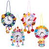 Non-woven cartoon clock children diy handmade clock toy materials kindergarten learning time teaching aids