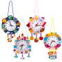 Non-woven cartoon clock children diy handmade clock toy materials kindergarten learning time teaching aids