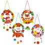 New Christmas Lighted Garland Children's Handmade DIY Creative Christmas Pendant Kindergarten Decoration