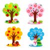 Children's educational handmade diy three-dimensional four-season tree kindergarten non-woven material package to care for flowers, plants and trees