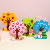 Children's educational handmade diy three-dimensional four-season tree kindergarten non-woven material package to care for flowers, plants and trees