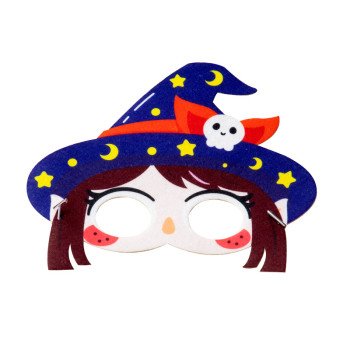 Halloween mask diy cartoon pattern funny children's masquerade party mask kindergarten handmade creativity