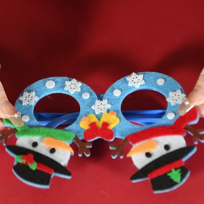 Christmas personalized decorative glasses material package for children diy creative gifts party party glasses dress decoration