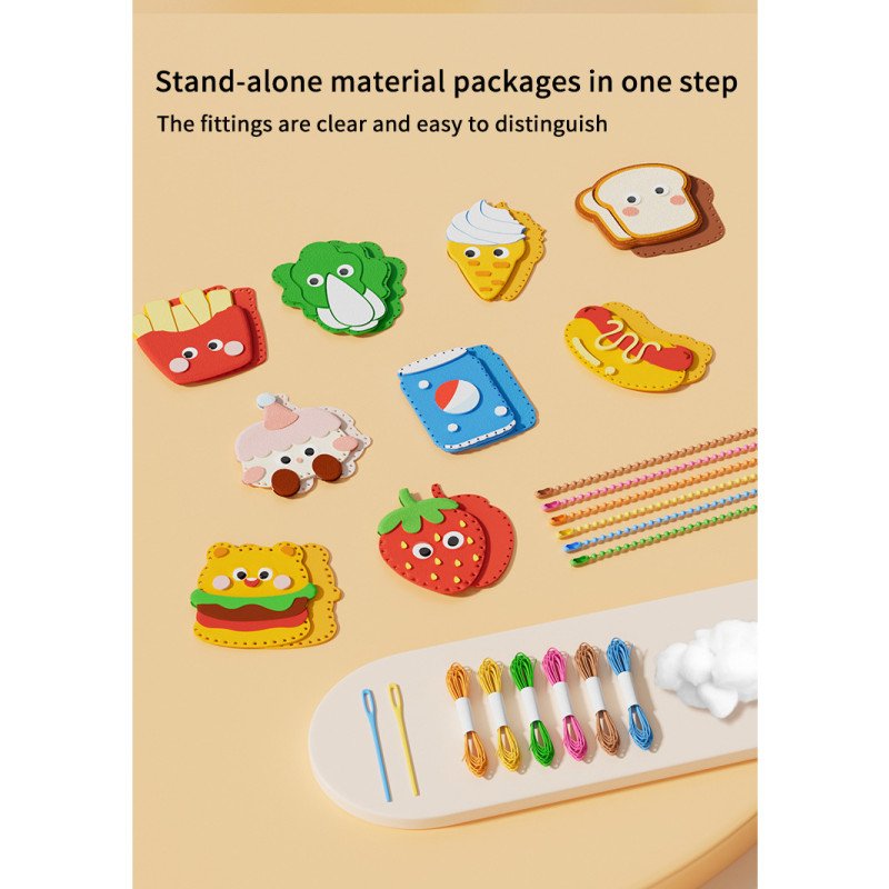 Children's sewing non-woven handmade creative pendant doll diy material package toy gift