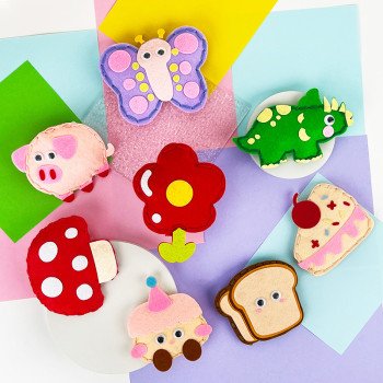 Children's sewing non-woven handmade creative pendant doll diy material package toy gift