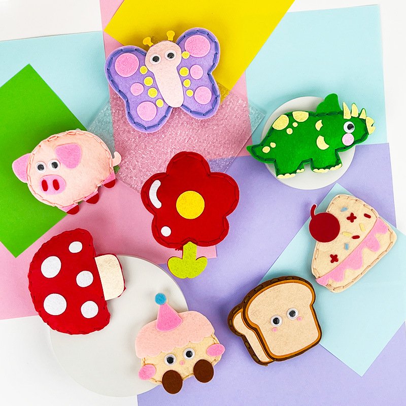 Children's sewing non-woven handmade creative pendant doll diy material package toy gift