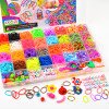 40 grid rainbow hand braider DIY colorful rubber band children's educational toy braided bracelet 2 
500 pieces