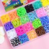 32 grid rainbow rubber band weaver handmade diy material package DIY colorful rubber band puzzle children's toy bracelet