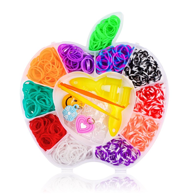 DIY Educational Kids Toys Amazon Rainbow Loom Loom Bands Rubber Band Set woven bracelet