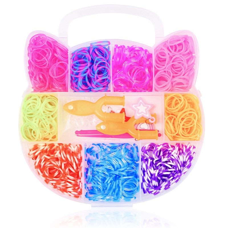 DIY Educational Kids Toys Amazon Rainbow Loom Loom Bands Rubber Band Set woven bracelet