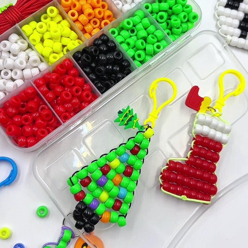 Acrylic large hole bucket beads pony beads weaving handmade diy bracelets plastic beads jewelry accessories beads loose beads