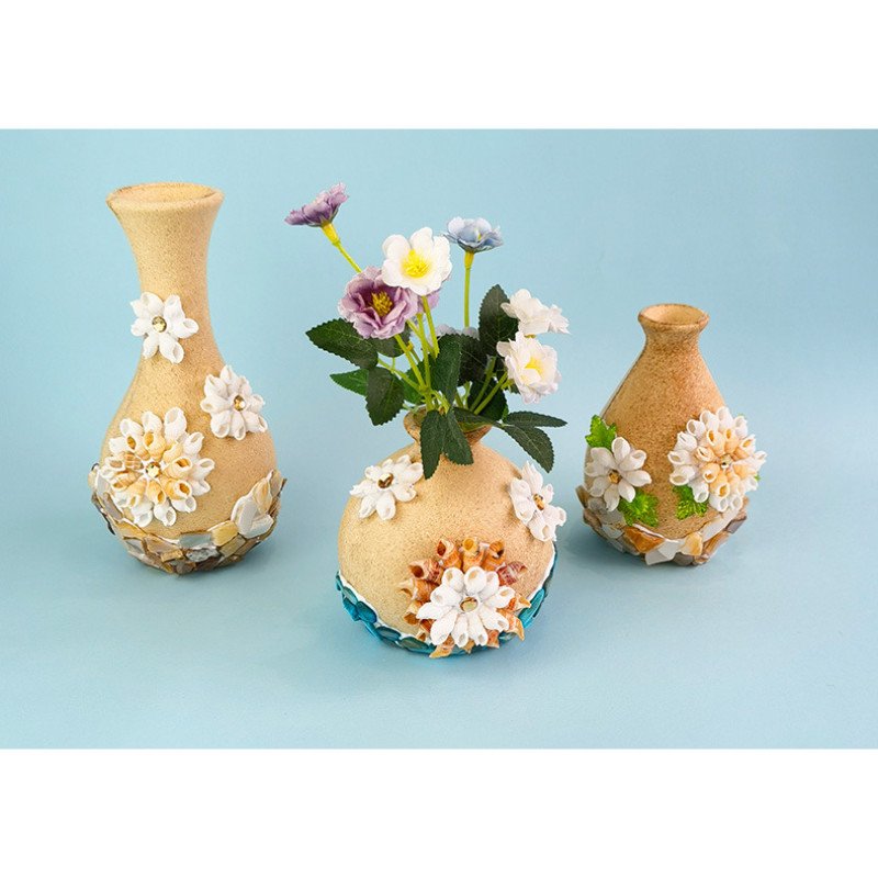 Mosaic vase, handmade diy material package to make parent-child activities for primary school students, Thanksgiving gift 
creative puzzle