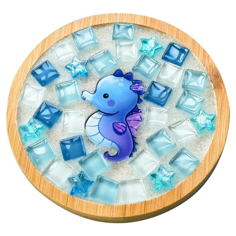 New DIY handmade coaster material package Mosaic parent-child creative kindergarten small gift batch Send educational toys