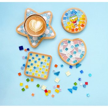 New DIY handmade coaster material package Mosaic parent-child creative kindergarten small gift batch Send educational toys