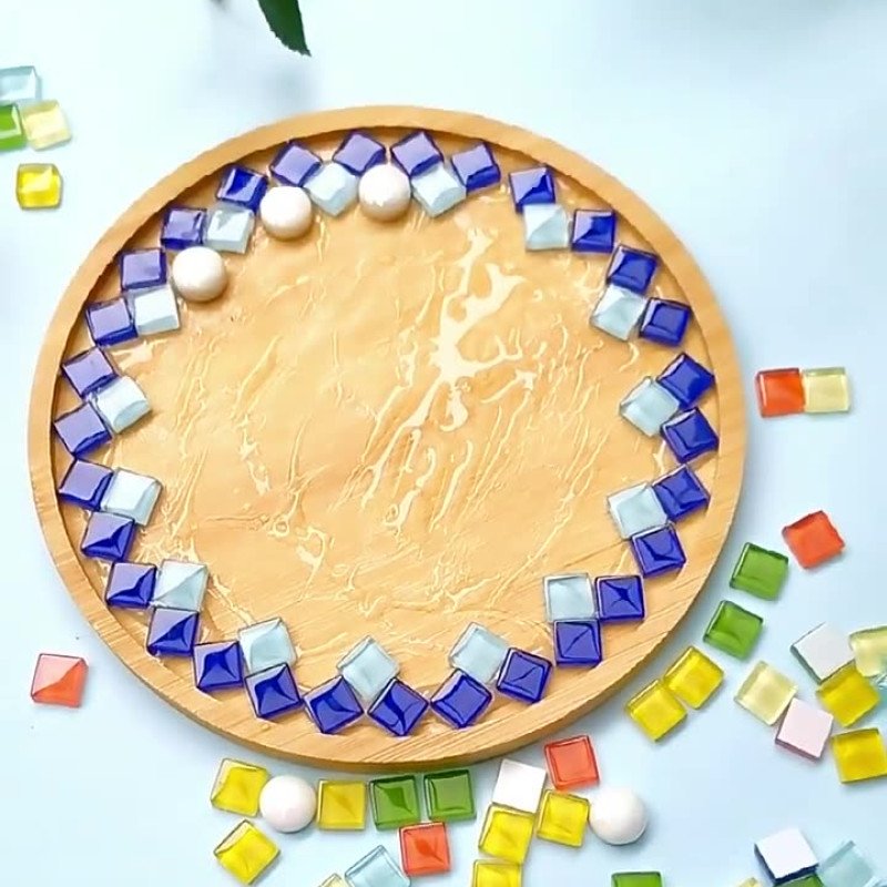New DIY handmade coaster material package Mosaic parent-child creative kindergarten small gift batch Send educational toys