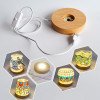 Glass mosaic candle holder diy material package Thanksgiving lamp handmade parent-child educational toy crystal glowing gift