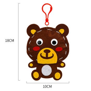 Children's non-woven fabric sewing creative handmade diy production materials cartoon animal pendants as gifts for children