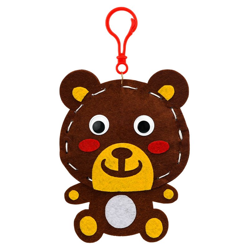 Children's non-woven fabric sewing creative handmade diy production materials cartoon animal pendants as gifts for children