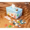Cream glue tissue box material package cartoon paper box children's handmade diy storage box living room coffee table female desk