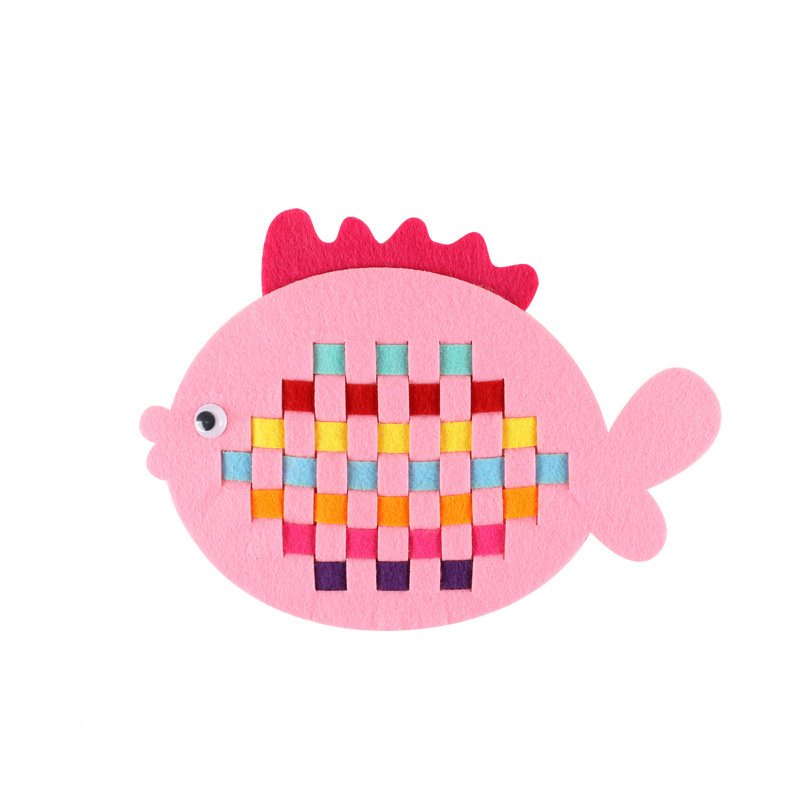 Kindergarten area corner handmade diy non-woven weaving teaching aids children's early education living area educational toy materials