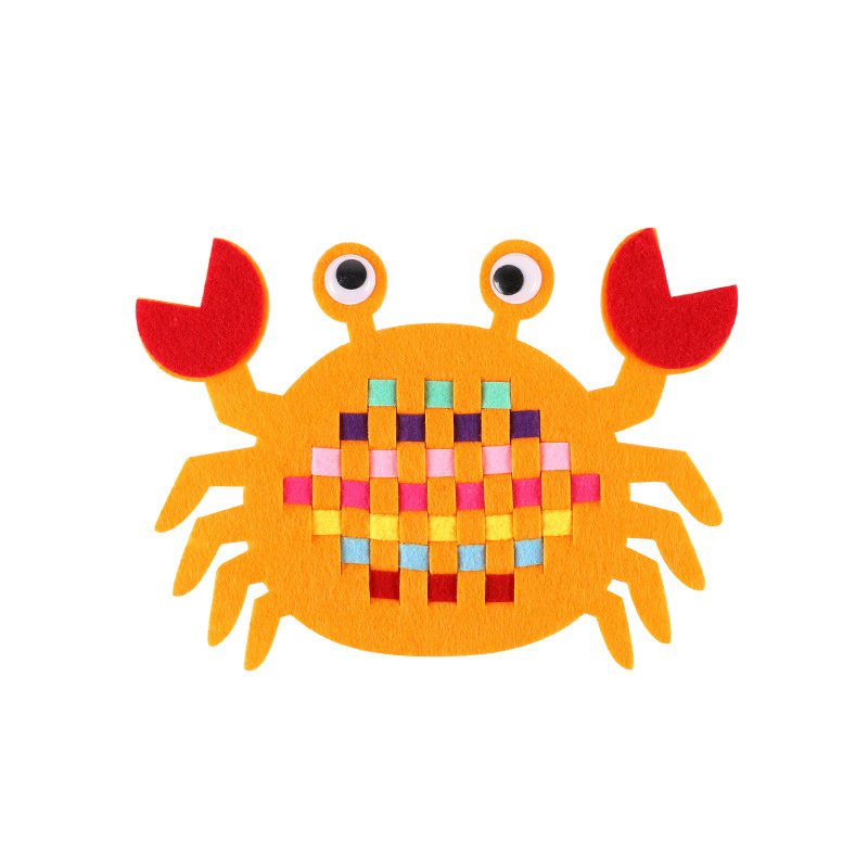 Kindergarten area corner handmade diy non-woven weaving teaching aids children's early education living area educational toy materials