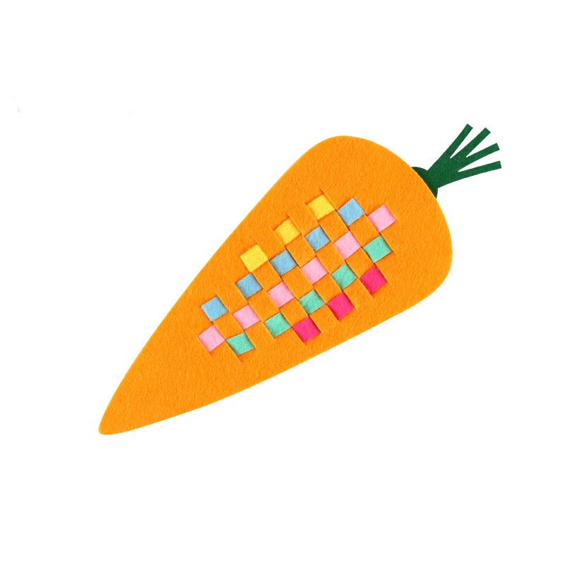 Kindergarten area corner handmade diy non-woven weaving teaching aids children's early education living area educational toy materials