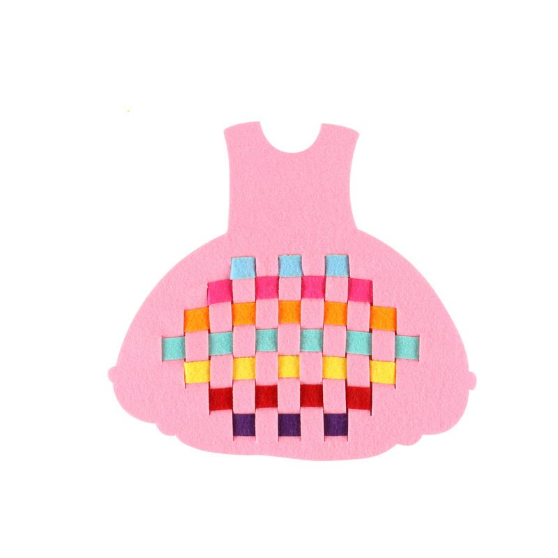 Kindergarten area corner handmade diy non-woven weaving teaching aids children's early education living area educational toy materials