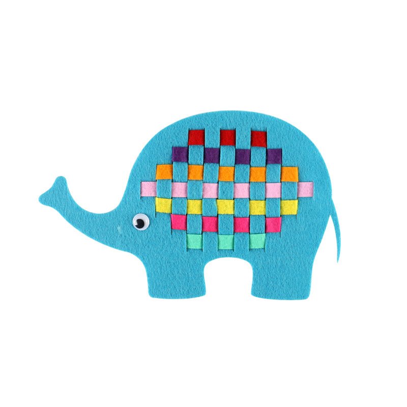 Kindergarten area corner handmade diy non-woven weaving teaching aids children's early education living area educational toy materials