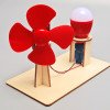 Science experiment toys for primary school students, teaching aids, small technology production materials, simple wind energy DIY handmade 
wind turbine