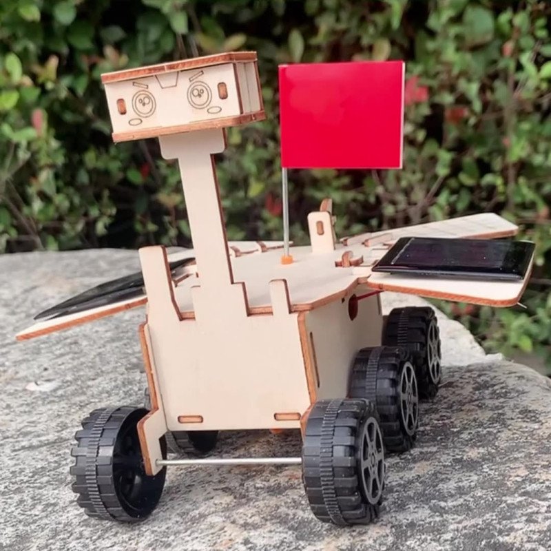 Scientific experiment DIY solar energy Zhurong Mars rover science and education cutting-edge children's handmade technology small production materials