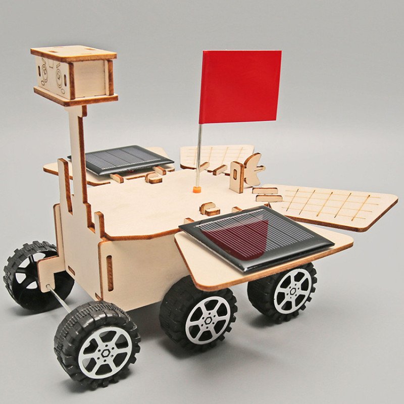 Scientific experiment DIY solar energy Zhurong Mars rover science and education cutting-edge children's handmade technology small production materials