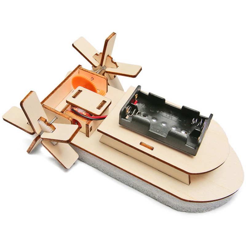 Primary school students creative invention technology small production DIY paddle steamer STEAM handmade science and education educational toys material package