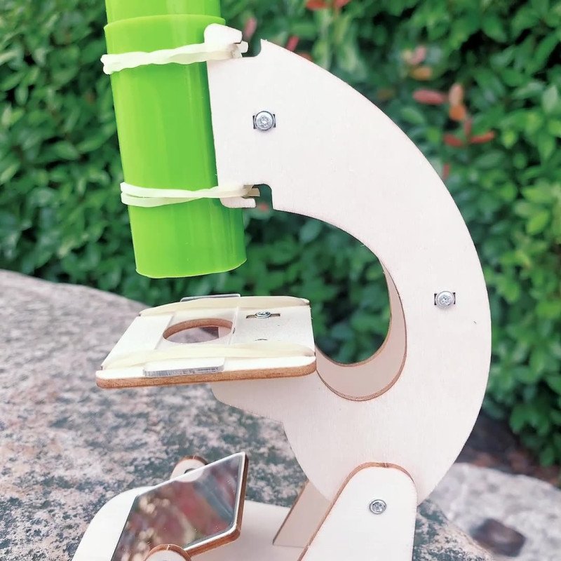 Science experiment homemade microscope children's hand-assembled physics experiment material package science and technology small production toys