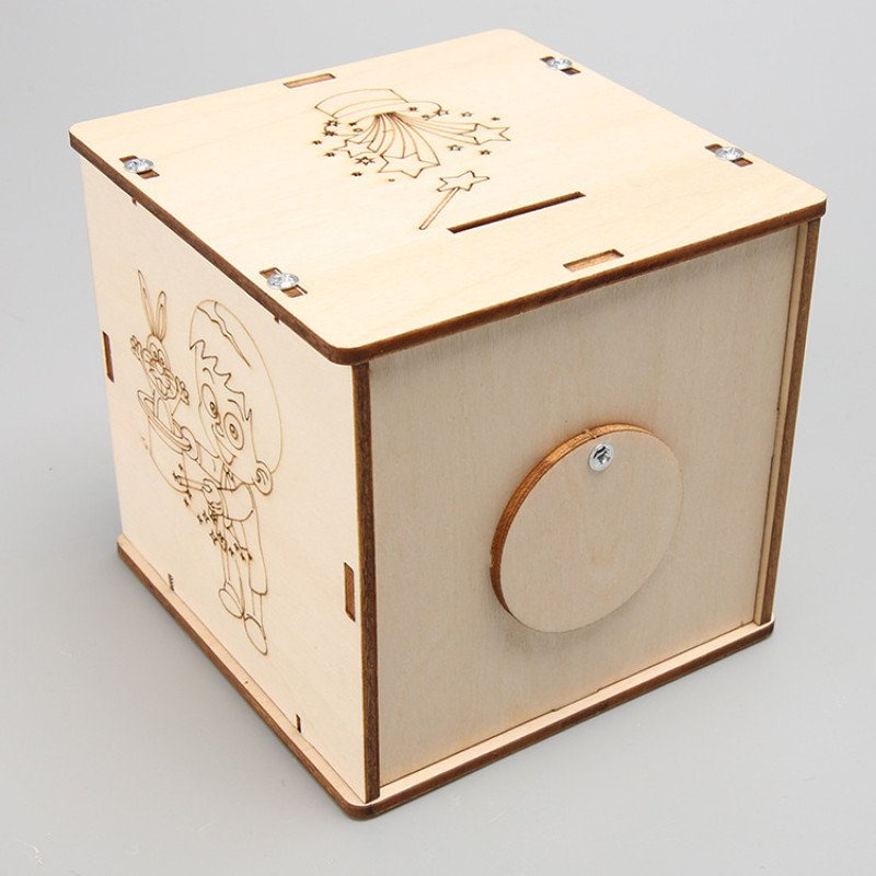 Magic Box Piggy Bank Handmade DIY Technology Small Production STEM Educational Experimental Educational Toy for Primary and Secondary School Students