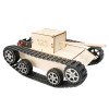 Wooden simulation electric tank diy toy primary school students technology assembly model homemade track tank vehicle teaching aids