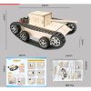 Wooden simulation electric tank diy toy primary school students technology assembly model homemade track tank vehicle teaching aids
