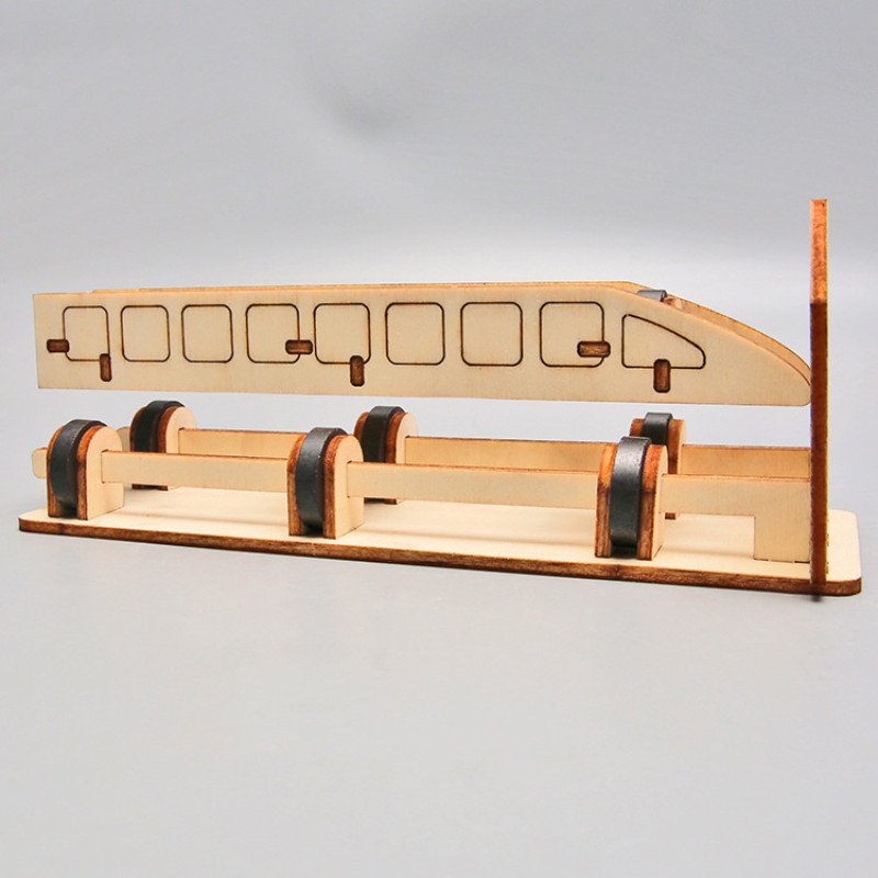 Technology small production maglev train steam children's science experiment equipment set diy handmade materials wholesale