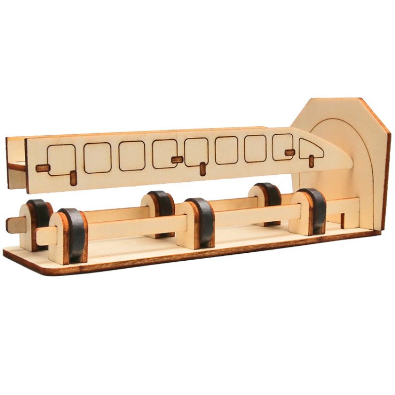 Technology small production maglev train steam children's science experiment equipment set diy handmade materials wholesale
