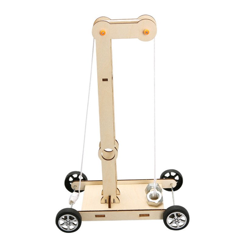 Children's technology handmade DIY gravity car material package student steam science experiment educational toy