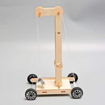 Children's technology handmade DIY gravity car material package student steam science experiment educational toy