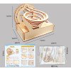 diy technology small production wooden electric track steel ball slide primary and secondary school students handmade building block assembly toys