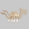 Wooden dragon boat DIY children's Dragon Boat Festival handmade wooden dragon boat kindergarten painting graffiti 3D three-dimensional dragon boat