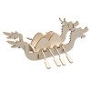 Wooden dragon boat DIY children's Dragon Boat Festival handmade wooden dragon boat kindergarten painting graffiti 3D three-dimensional dragon boat