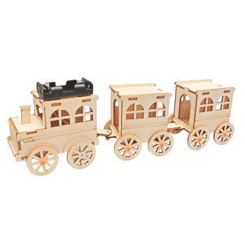 Science experiment train toy material package creative technology small production student children handmade diy gift