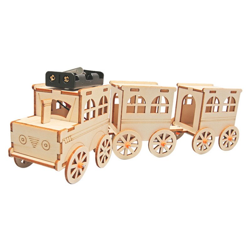 Science experiment train toy material package creative technology small production student children handmade diy gift