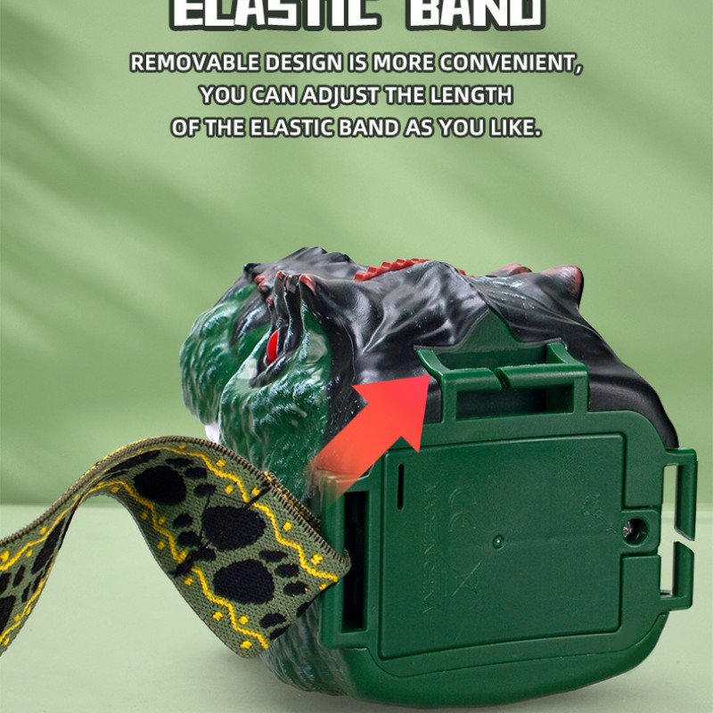 Dinosaur Headlamp Children's Head Mounted Dinosaur Lighting Projector Headlamp